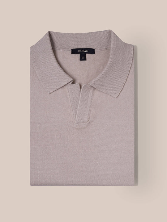 COTTON KNITTED POLO SHIRT - Roban