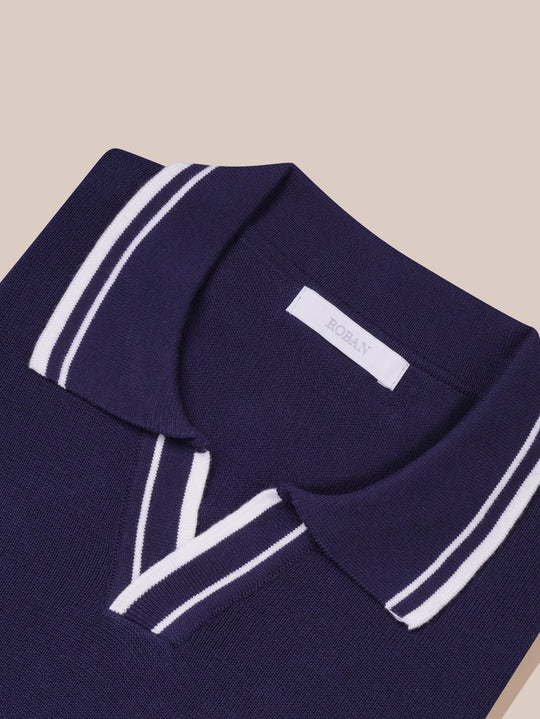 COTTON KNITTED POLO SHIRT - Roban