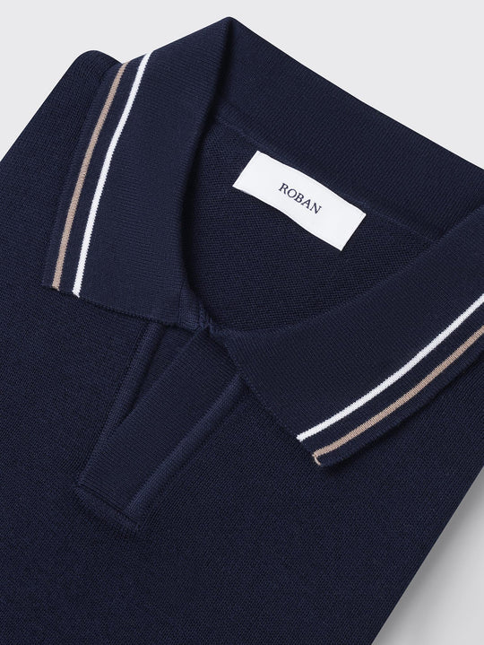 COTTON KNITTED POLO SHIRT - Roban