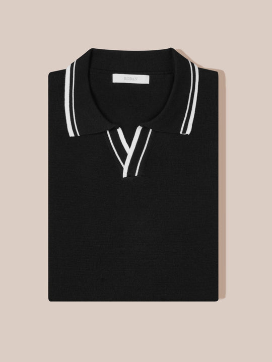 COTTON KNITTED POLO SHIRT - Roban