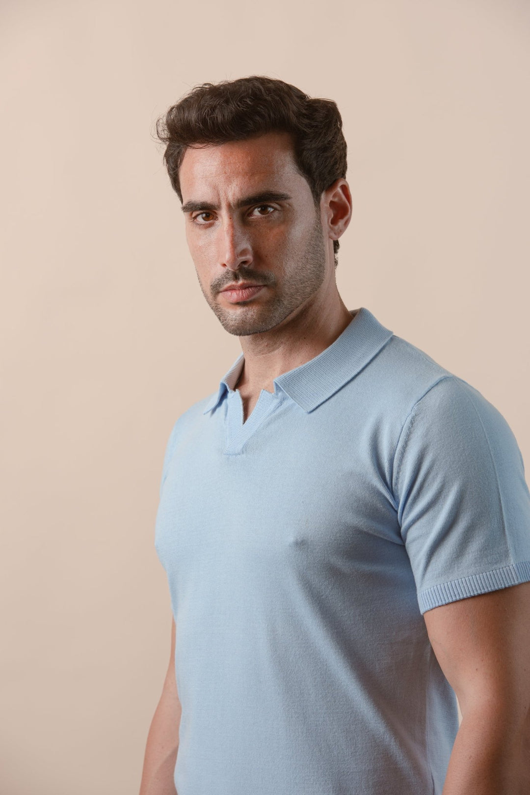 COTTON KNITTED POLO SHIRT - Roban