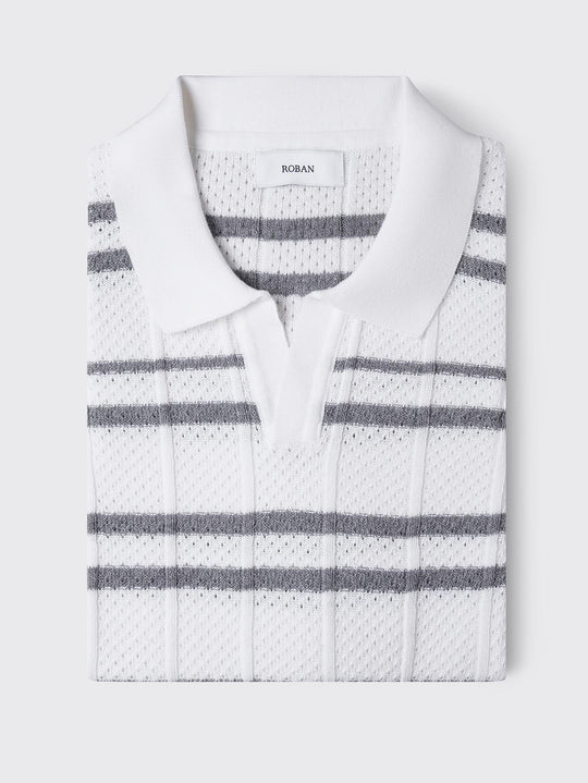 COTTON KNITTED POLO SHIRT - Roban