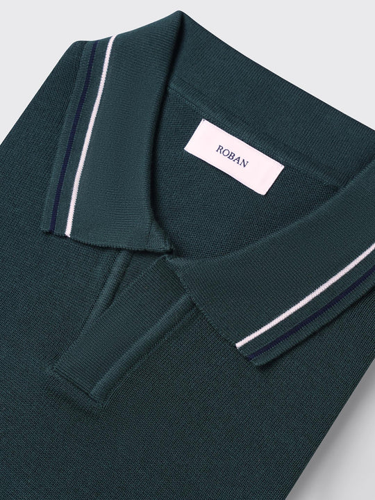 COTTON KNITTED POLO SHIRT - Roban