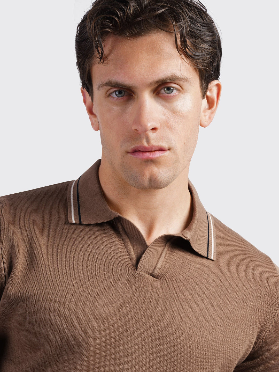 COTTON KNITTED POLO SHIRT - Roban