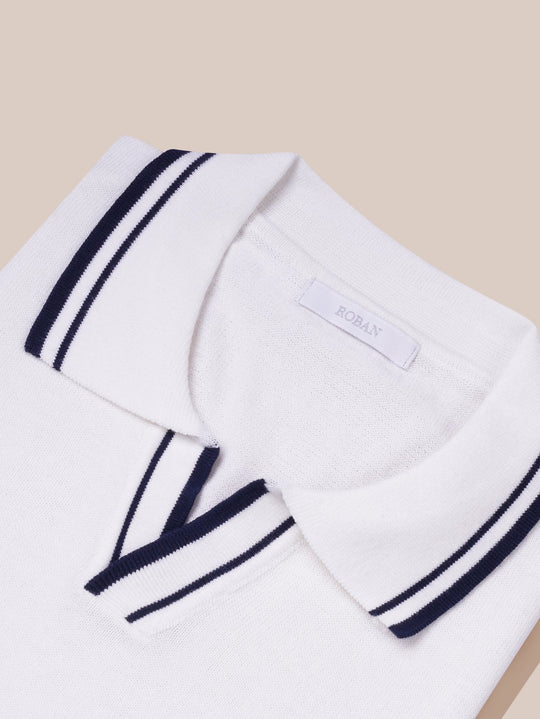 COTTON KNITTED POLO SHIRT - Roban