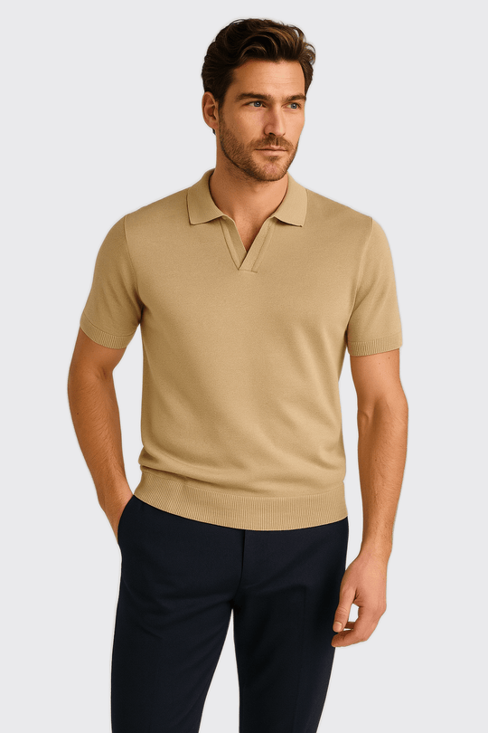 COTTON KNITTED POLO SHIRT - Roban