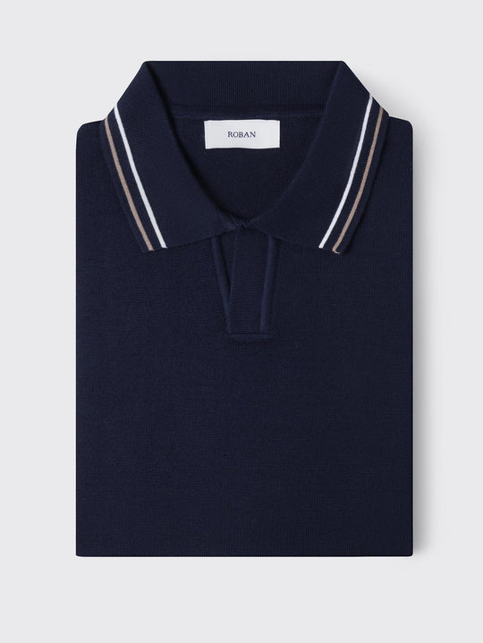 COTTON KNITTED POLO SHIRT - Roban