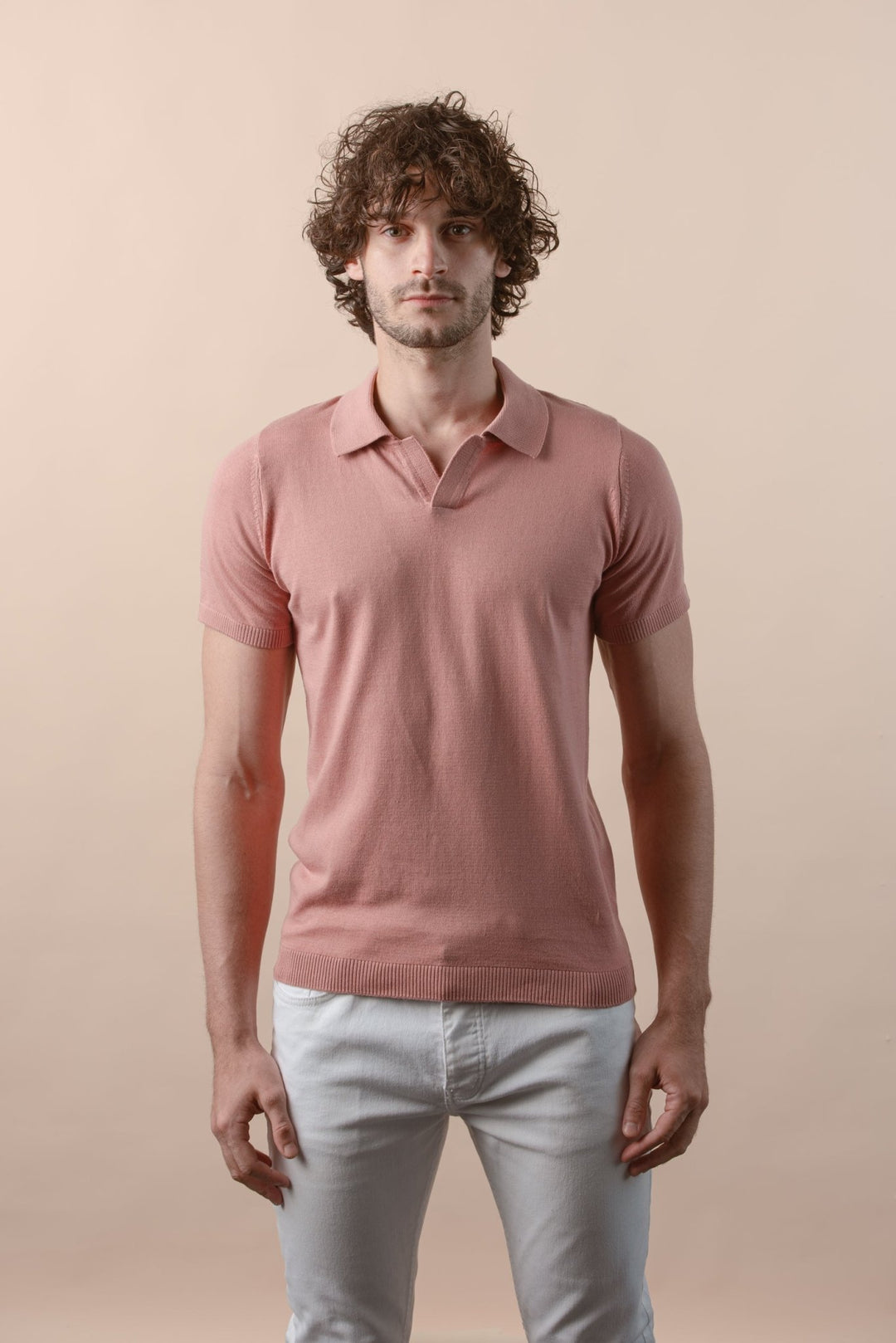 COTTON KNITTED POLO SHIRT - Roban