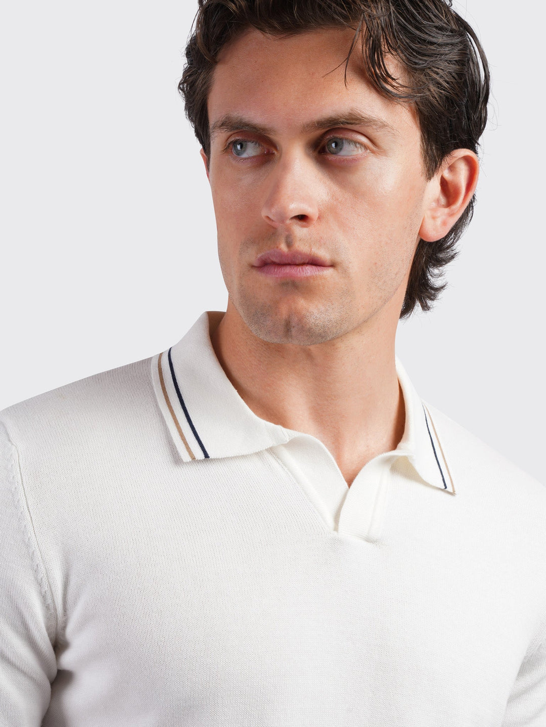 COTTON KNITTED POLO SHIRT - Roban