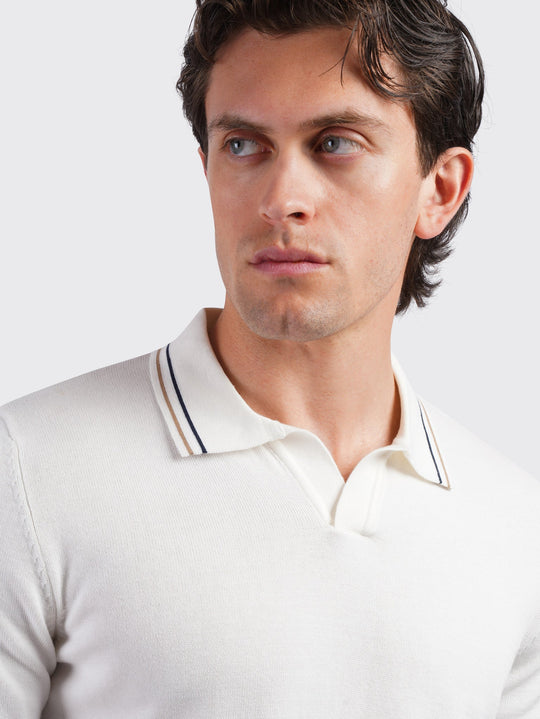 COTTON KNITTED POLO SHIRT - Roban