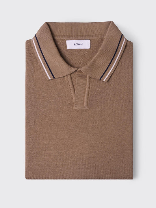 COTTON KNITTED POLO SHIRT - Roban