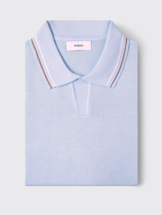 COTTON KNITTED POLO SHIRT - Roban