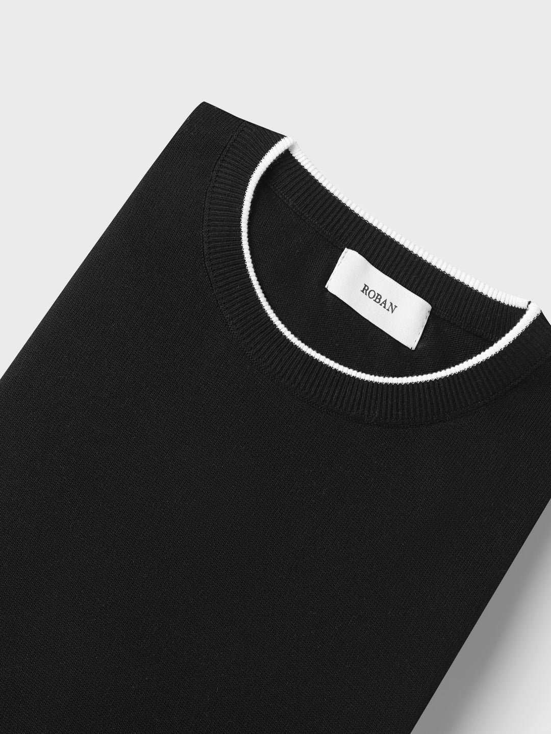 COTTON KNITTED ROUND NECK SHIRT - Roban