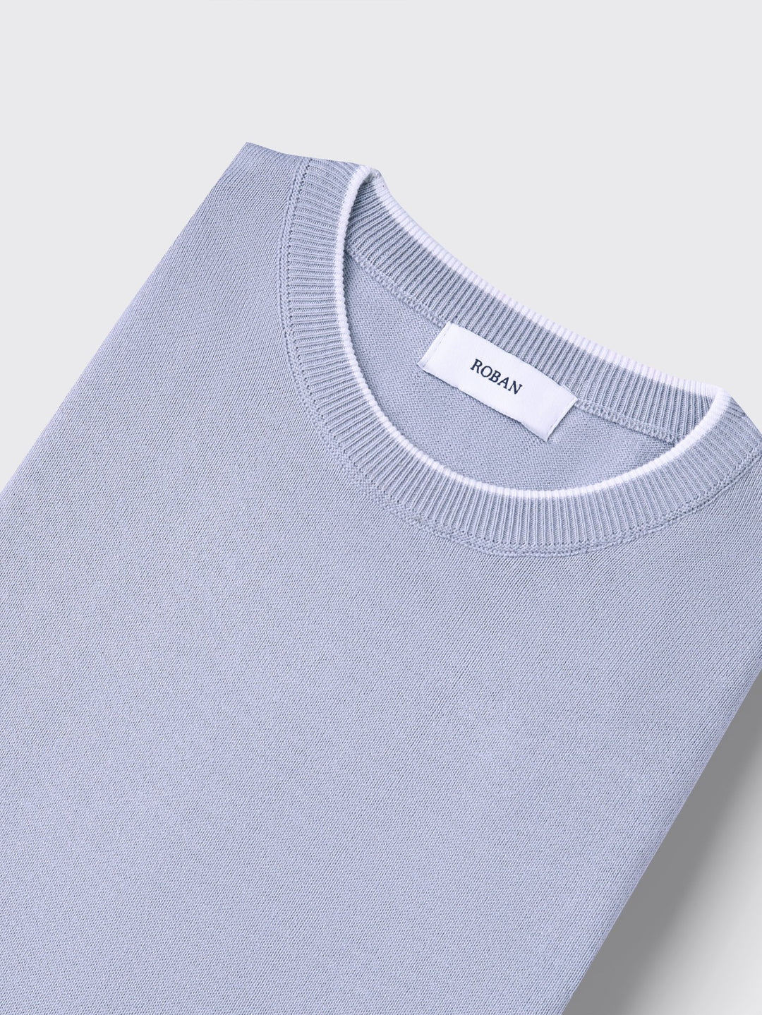 COTTON KNITTED ROUND NECK SHIRT - Roban