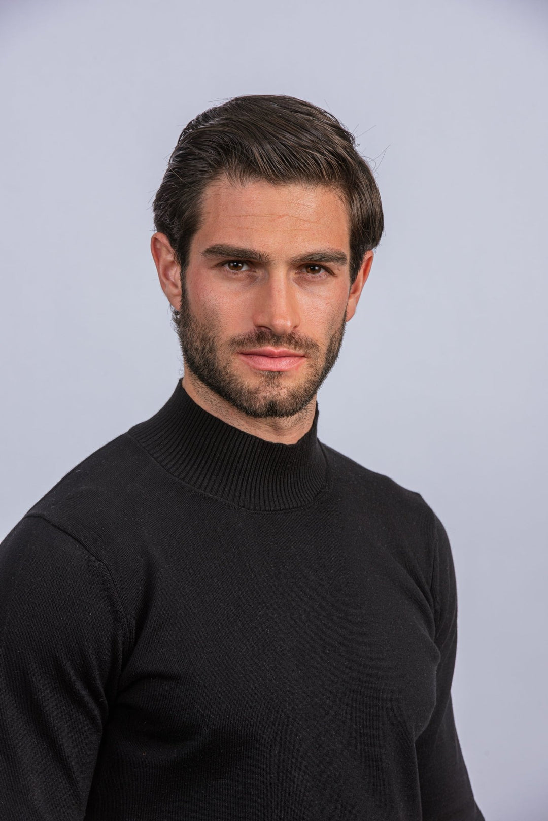 Cotton knitted Turtle Neck Pullover - Roban