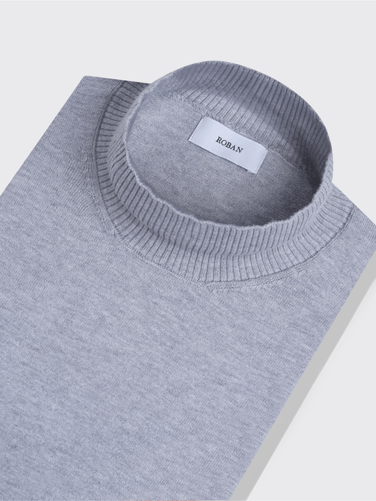 Cotton knitted Turtle Neck Pullover - Roban