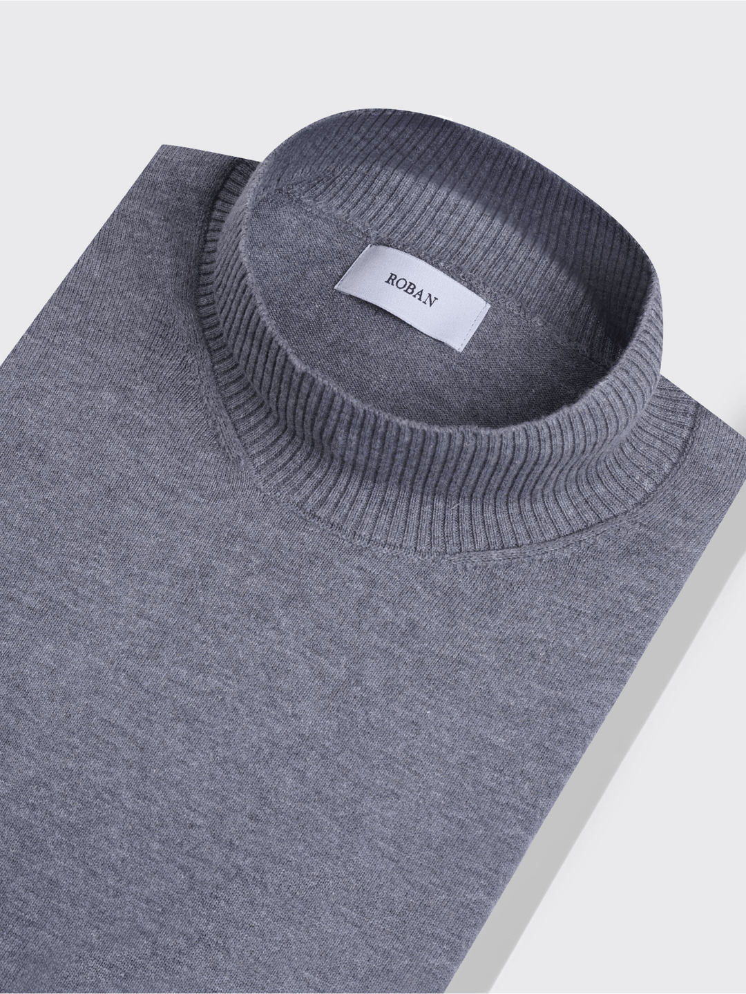 Cotton knitted Turtle Neck Pullover - Roban