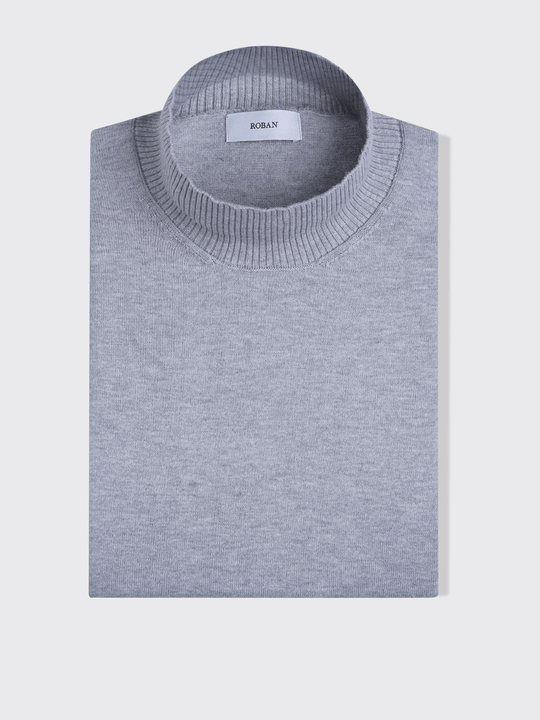 Cotton knitted Turtle Neck Pullover - Roban