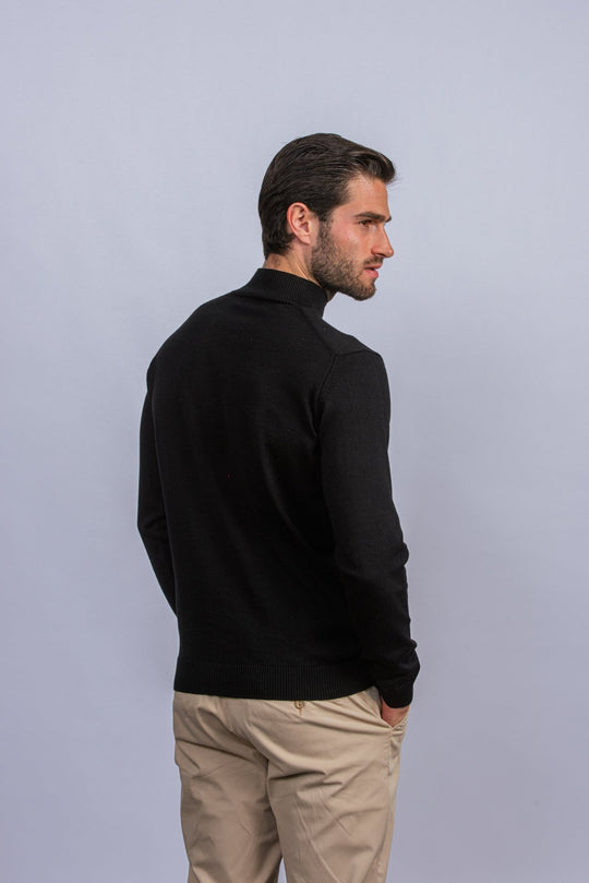 Cotton knitted Turtle Neck Pullover - Roban