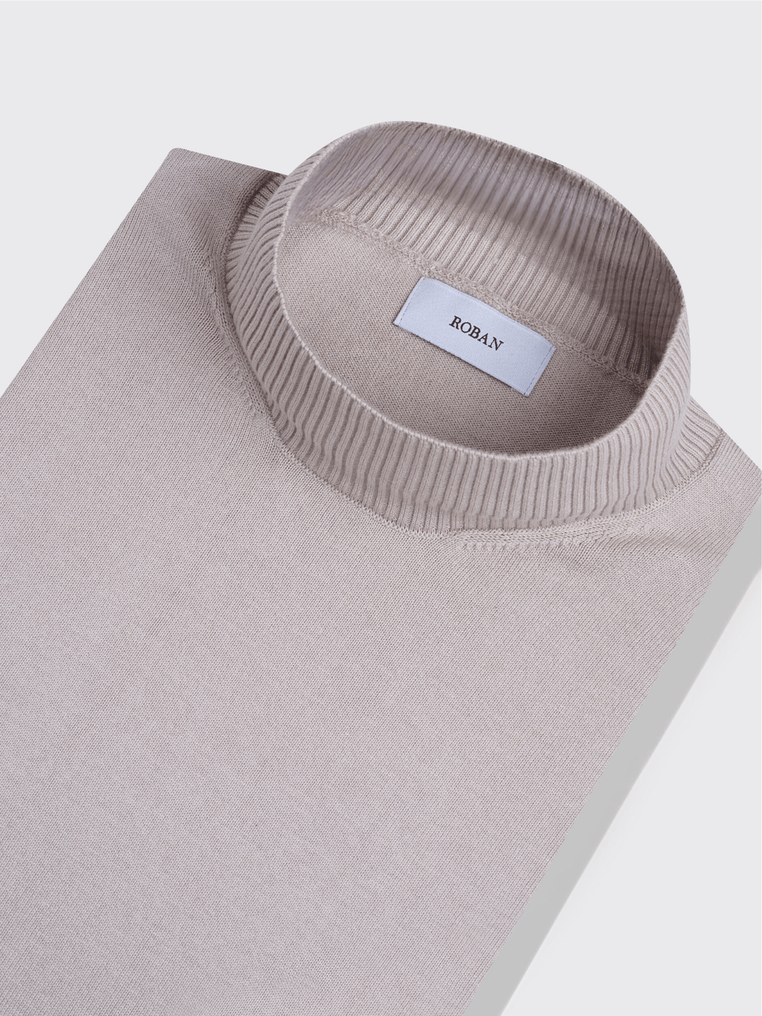Cotton knitted Turtle Neck Pullover - Roban