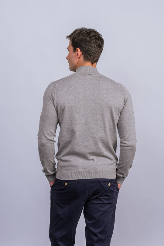 Cotton knitted Turtle Neck Pullover - Roban