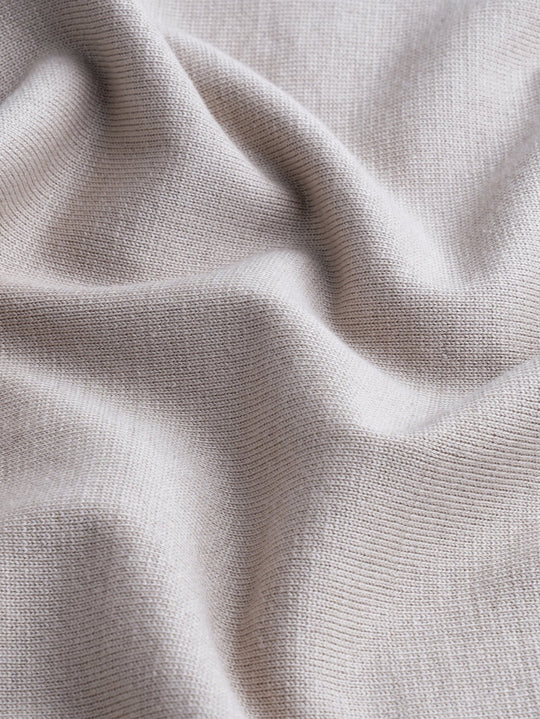 Cotton knitted V - neck Pullover - Roban