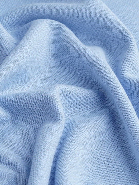 Cotton knitted V - neck Pullover - Roban