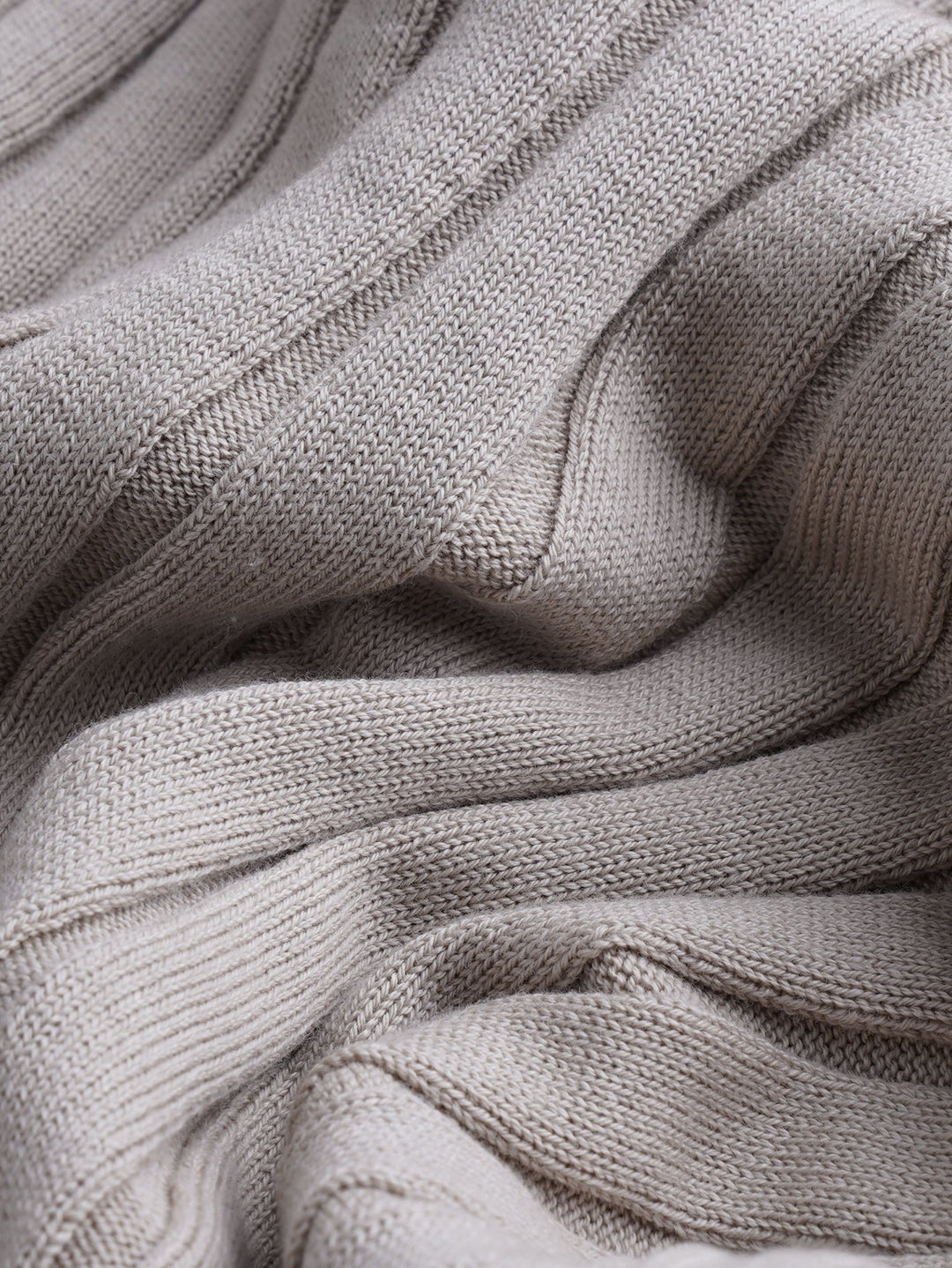 Cotton Ribbed knitted crewneck Pullover - Roban