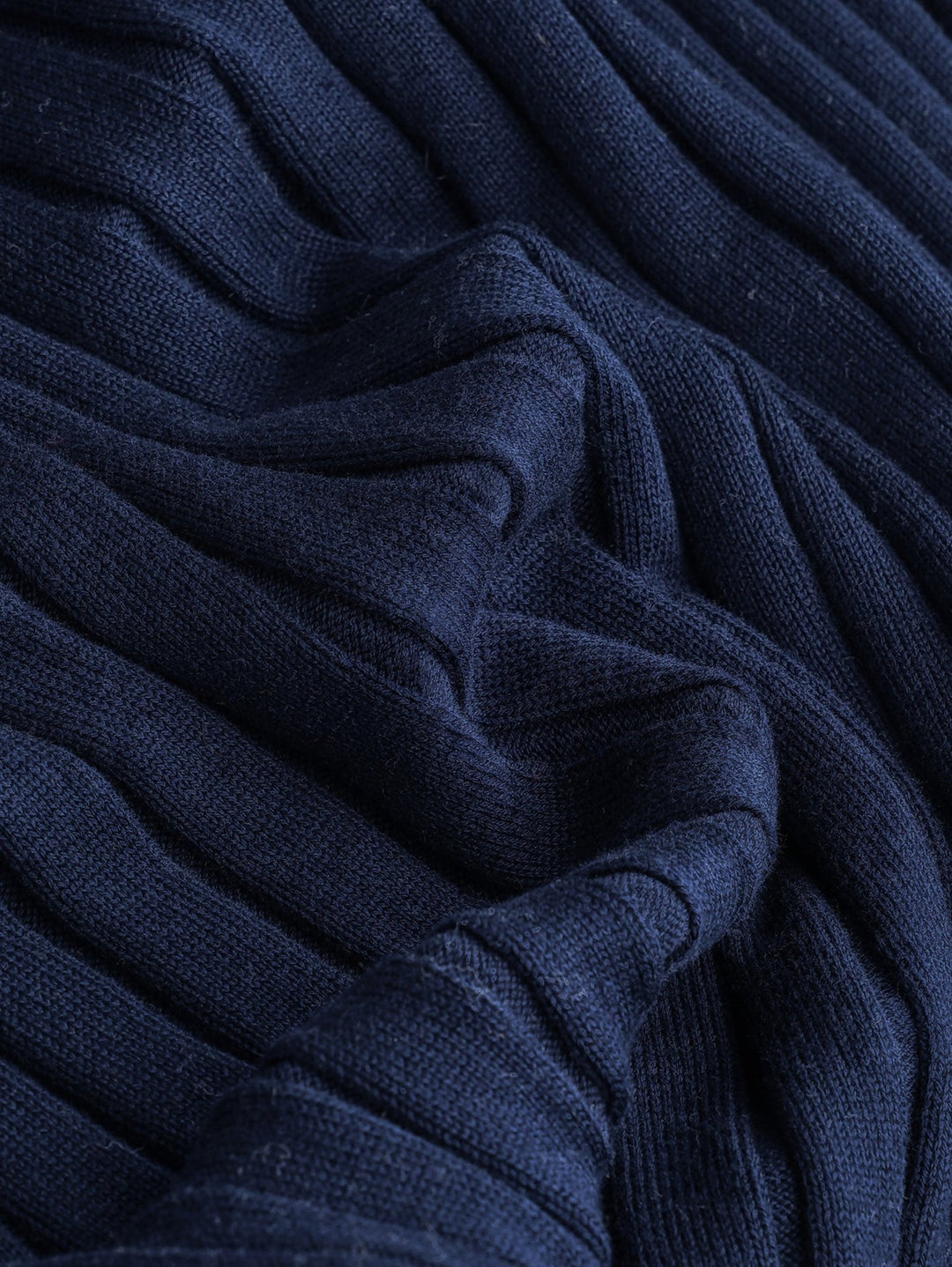 Cotton Ribbed knitted crewneck Pullover - Roban