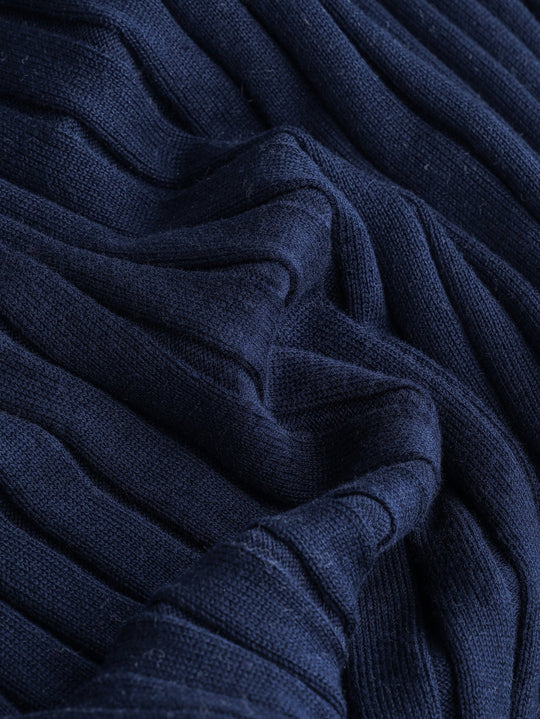Cotton Ribbed knitted crewneck Pullover - Roban