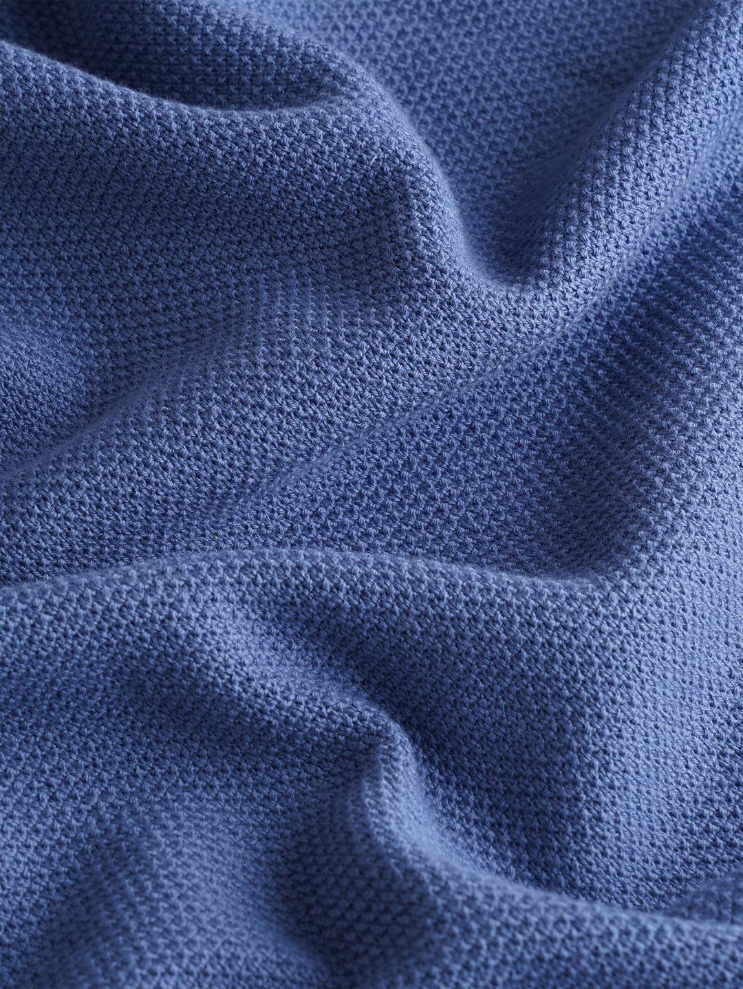 Cotton Ribbed knitted Zip Turtle - neck Pullover - Roban