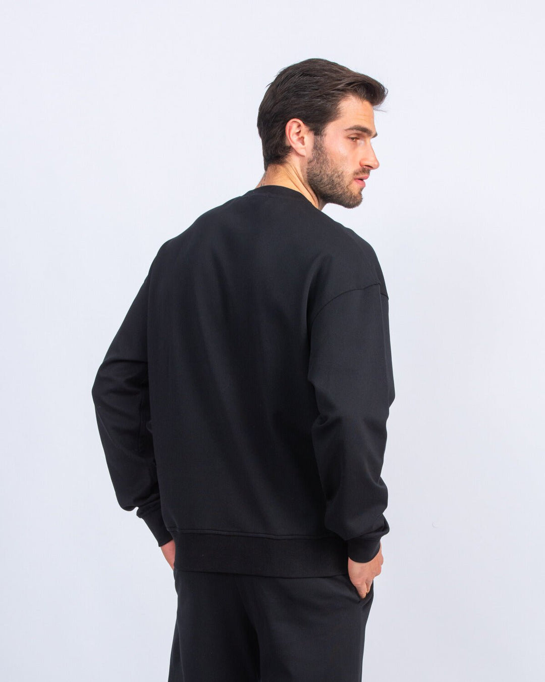 Cotton Round - neck Oversized T-Shirt - Roban