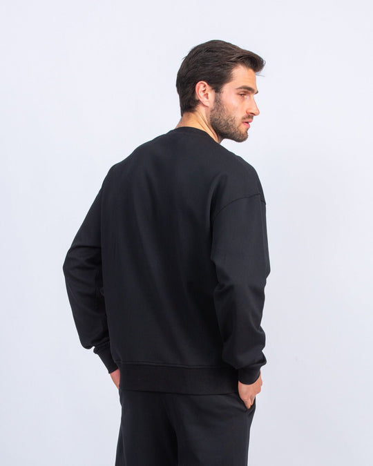 Cotton Round - neck Oversized T-Shirt - Roban