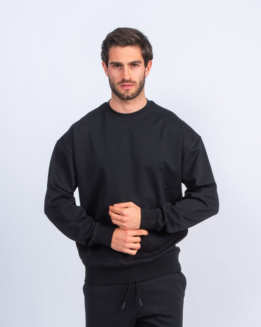Cotton Round - neck Oversized T-Shirt - Roban