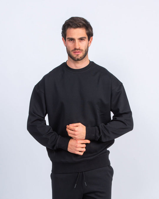 Cotton Round - neck Oversized T-Shirt - Roban