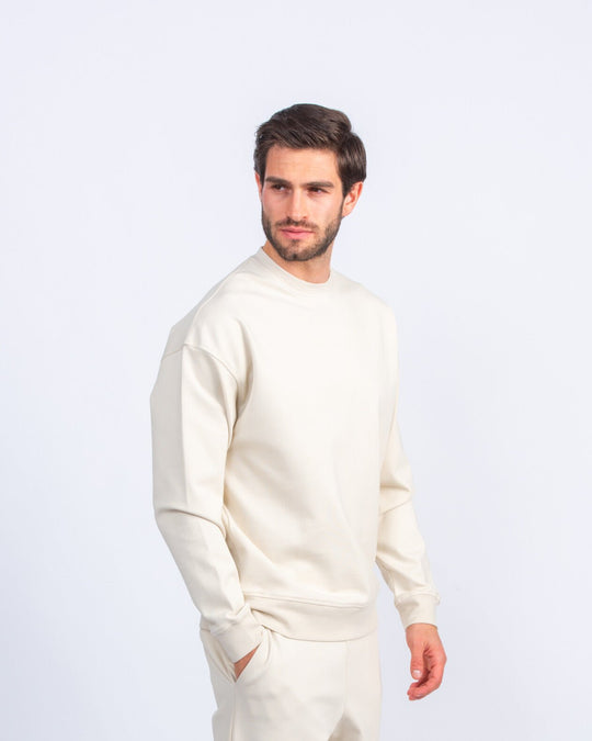 Cotton Round - neck Oversized T-Shirt - Roban