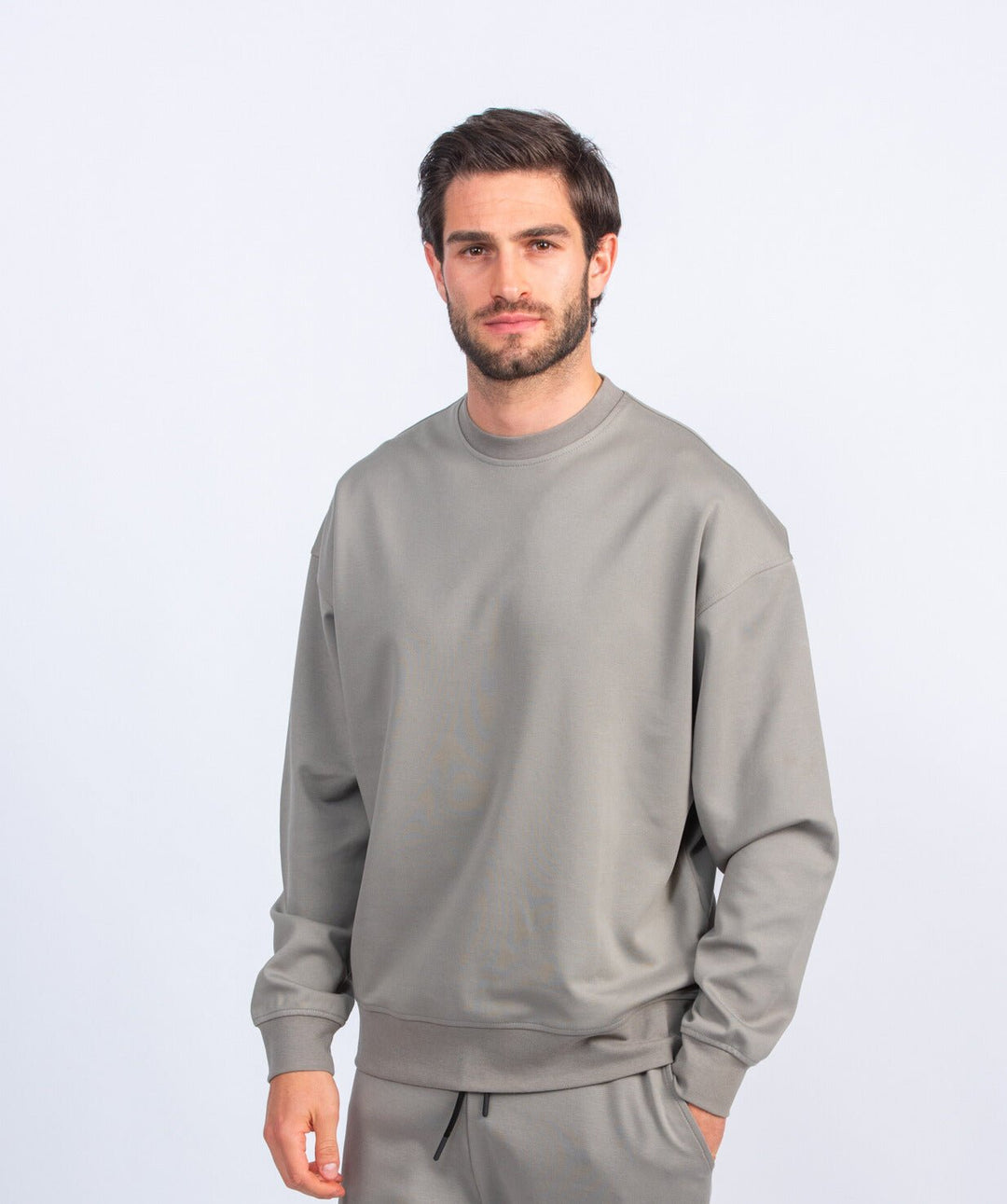 Cotton Round - neck Oversized T-Shirt - Roban