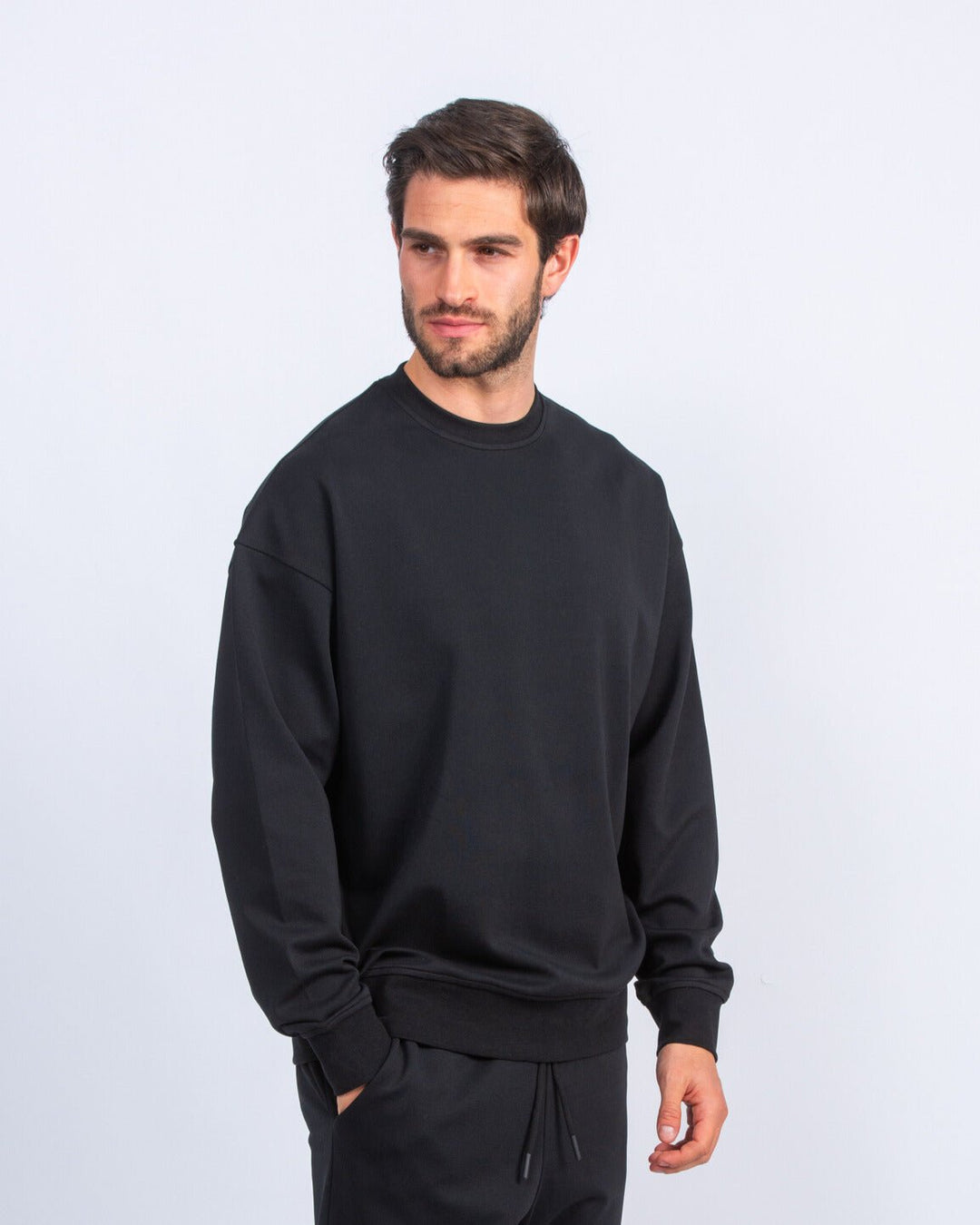 Cotton Round - neck Oversized T-Shirt - Roban