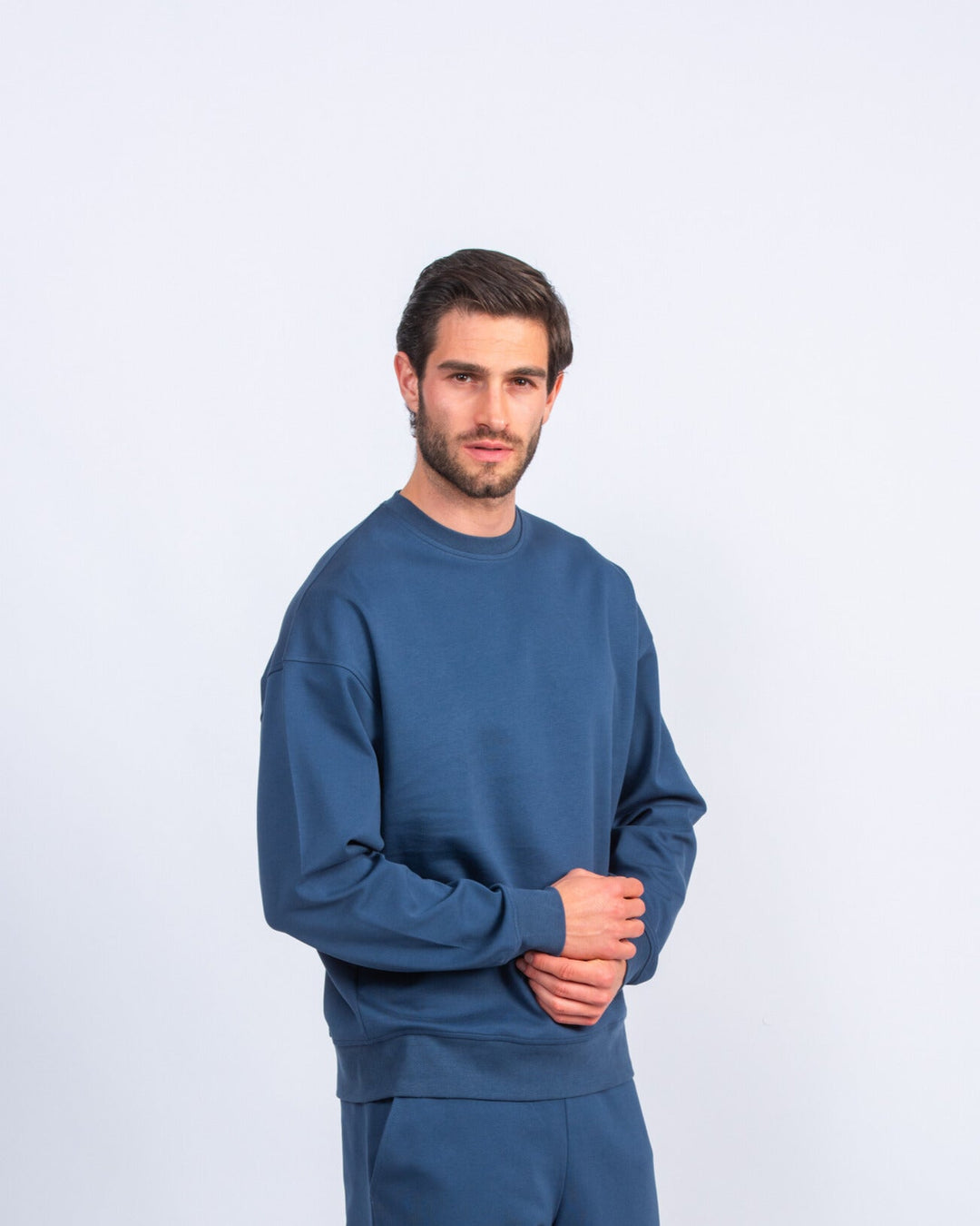 Cotton Round - neck Oversized T-Shirt - Roban