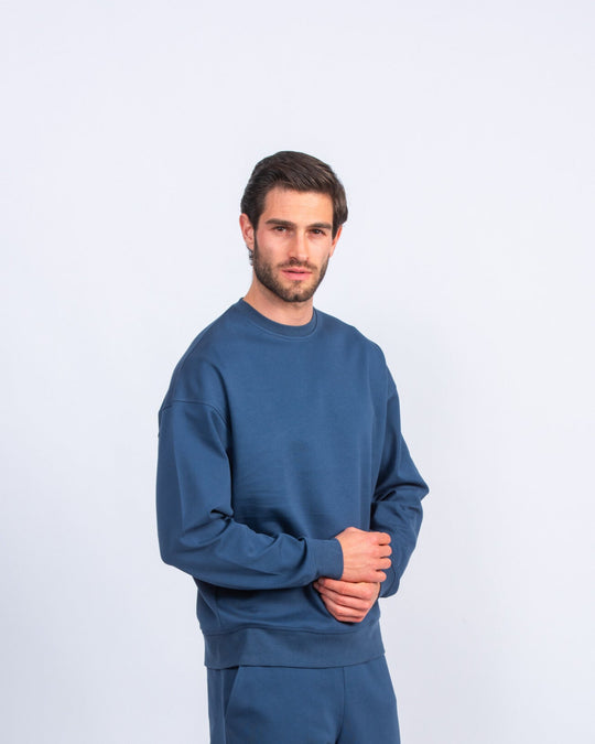 Cotton Round - neck Oversized T-Shirt - Roban