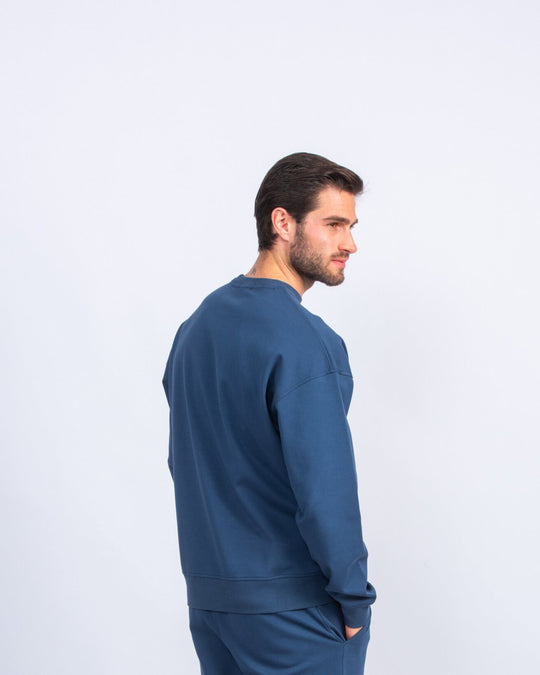 Cotton Round - neck Oversized T-Shirt - Roban