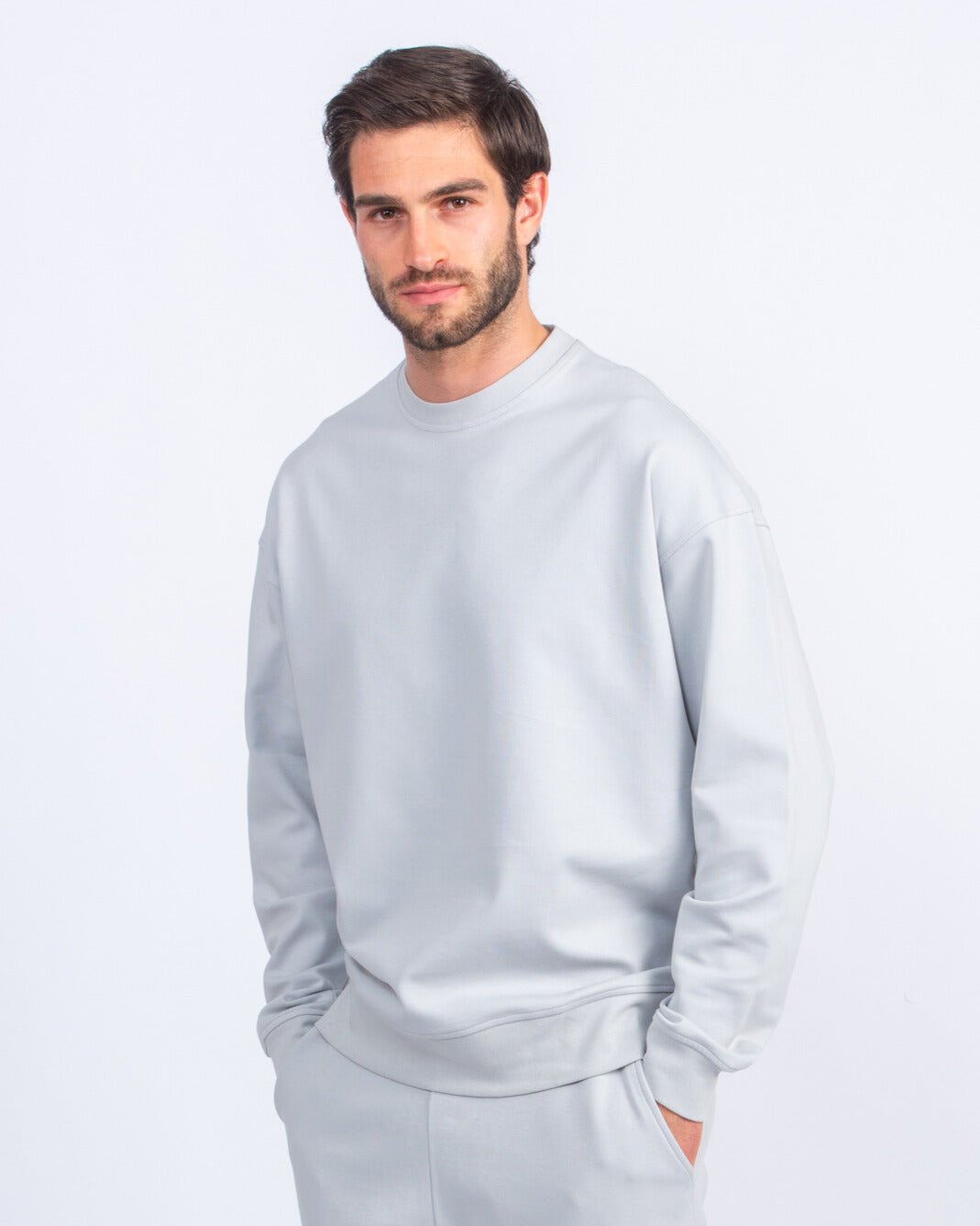 Cotton Round - neck Oversized T-Shirt - Roban