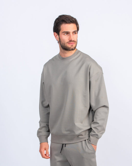 Cotton Round - neck Oversized T-Shirt - Roban