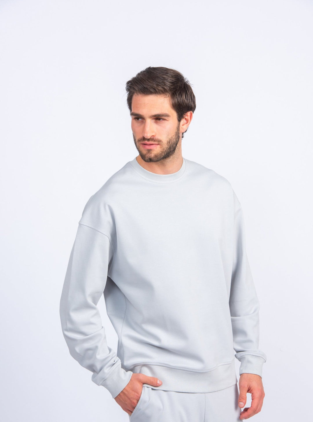 Cotton Round - neck Oversized T-Shirt - Roban