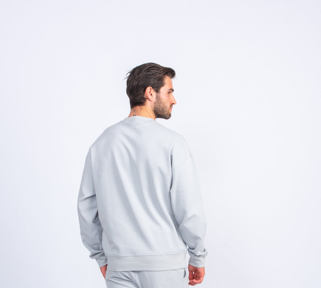 Cotton Round - neck Oversized T-Shirt - Roban