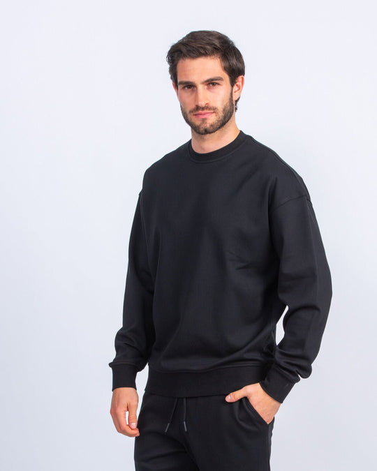 Cotton Round - neck Oversized T-Shirt - Roban