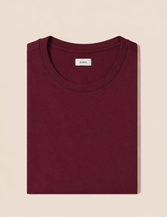 Cotton Roundneck Slim Fit T-Shirt - Roban