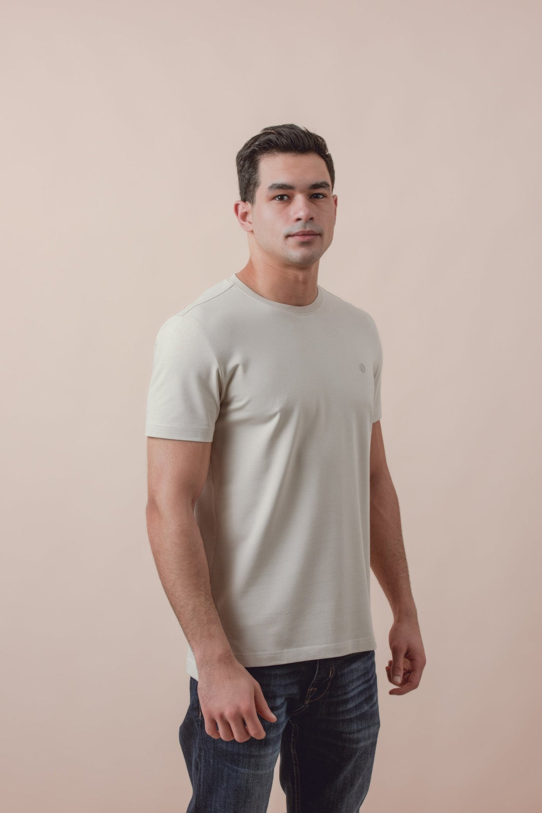 Cotton Roundneck Slim Fit T-Shirt - Roban