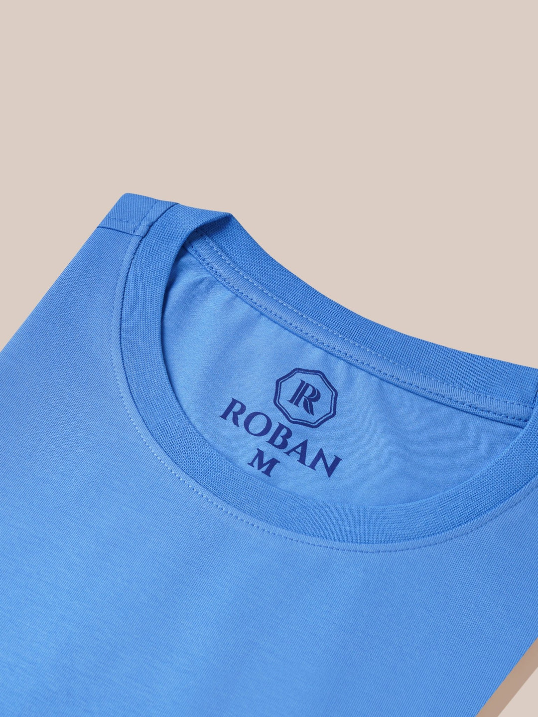 Cotton Roundneck Slim Fit T-Shirt - Roban