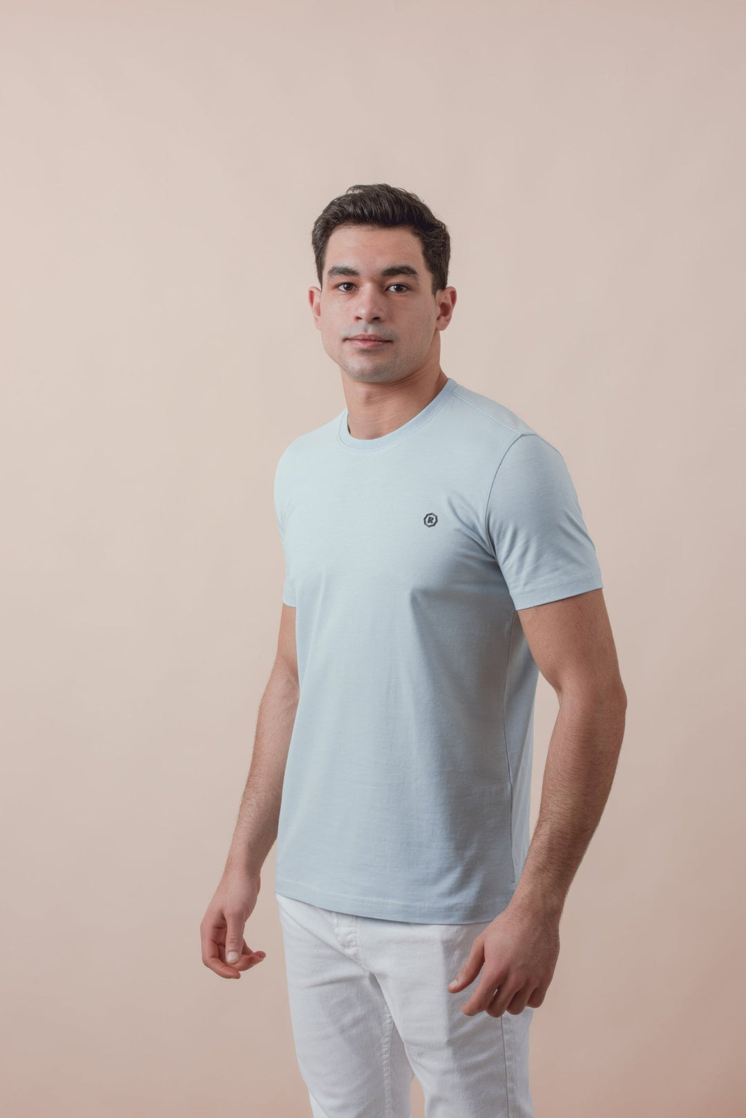 Cotton Roundneck Slim Fit T-Shirt - Roban